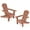 Brown, variant on Gymax Folding Adirondack Chair Set of 2 w/ High Backrest & Wide Armrests Wooden Brown