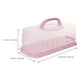 thumbnail image 5 of Panera rectangular de plástico con tapa transparente, recipiente portátil para pan y pastel con asa., 5 of 5