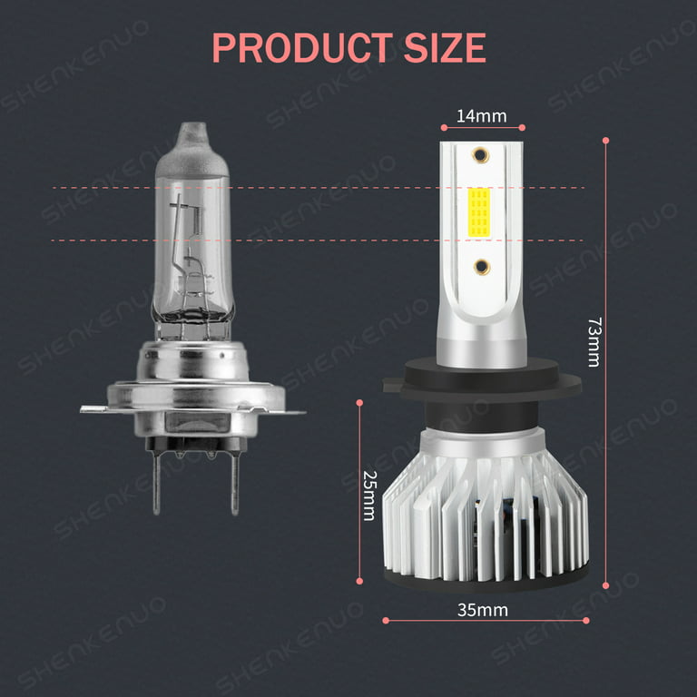 H7 LED Daytime Running Light Bulb - 260 Lumens