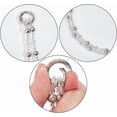 thumbnail image 3 of 2pcs Acrylic Beads Chain Strap Replacement 26 Inch Handbag Decoration Chain Double Clear Beads Purse Chain Handles with Spring Gate Rings for Women Purse Underarm Bag Chain Accessories, 3 of 5