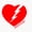1pcs, variant on Pontiac Heart Lightning Bolt Vinyl Decal Sticker