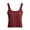 Red, variant on BLCHUNen Built in Bra Tank Tops for Women Pullover Sleeveless Square Neck Breathable Trendy Casual Sports Active Gym Undershirts