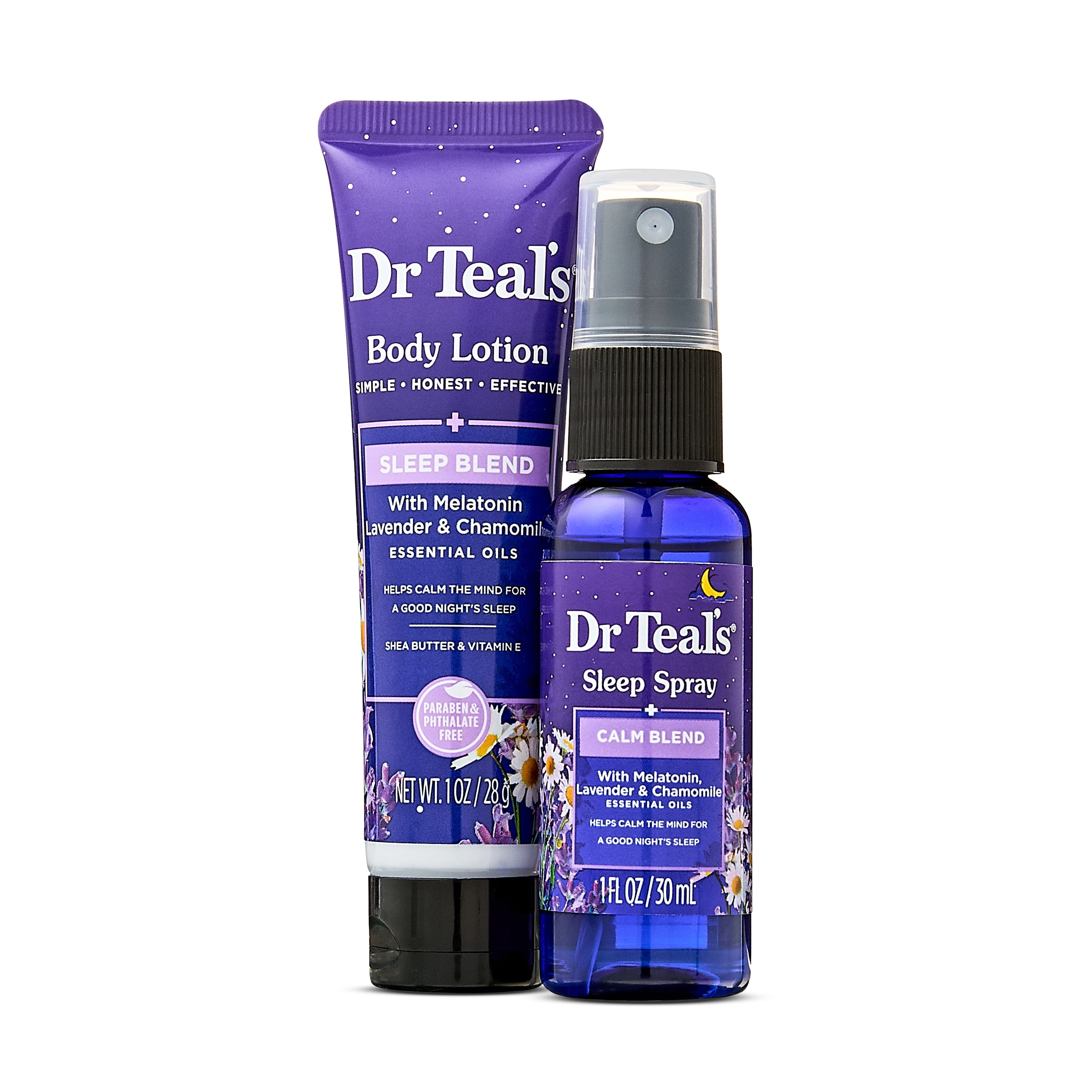 (3 pack) Dr Teals Sleep Spray and Body Cream Starter Set, 2 Pieces