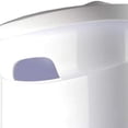 thumbnail image 3 of Ultra Wheeled Laundry Hamper with Lid, Handle and Wheels for Easy Rolling of Clothes to and from the Laundry Room, Plastic, White, 1-Pack, 3 of 6