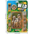 thumbnail image 3 of Ensemble de Papeterie czcpp-Wild - Ensembles de Papeterie Scolaire Meerkat Incluant 2 Crayons, Gomme à Crayon, Taille-Crayon, Règle et Carnet Mignon. Fournitures de Papeterie Cadeaux pour Enfants, 3 of 4