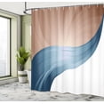 thumbnail image 4 of Ambesonne Contemporary Shower Curtain, Print Modern Stripes, 69"Wx70"L, Petrol Blue, 4 of 4