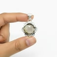 thumbnail image 2 of SATYAVIE JEWELLERY 925 Sterling Silver Natural Smoky Quartz Pendant – Silver Oxidized Beautiful Pendant – Vintage Stylish Brown Gemstone Jewelry for Women, 2 of 6