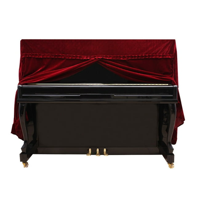 Funda Para Piano, Portátil, Plegable, Pleuche, Vertical, Cubierta Antipolvo Para Piano, Accesorio Para Instrumentos