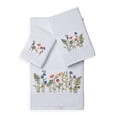 thumbnail image 3 of Authentic Hotel and Spa  Turkish Cotton Wildflowers Embroidered 3 piece Towel Set Rose, 3 of 5