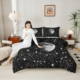 thumbnail image 4 of Castle Fairy Psychedelic Constellations Bedding Comforter Set 2pcs for Female Men Women,Universe Galaxy Mooon Twin Comforter Sets Microfiber,Starry Sky Breathable Bedding Set,Ultra Soft Home Decor, 4 of 8