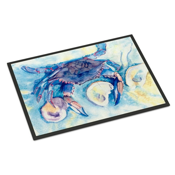 Carolines Treasures 8042-JMAT Crab   Doormat 24x36 36"L x 24"W multicolor