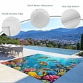 thumbnail image 3 of Ocean Sea Turtle Outdoor Rug for Patio/Deck/Porch, Non-Slip Large Area Rug 5 x 7 Ft, Blue Coastal Fish Coral Jellyfish Marine Life Indoor Outdoor Rugs Washable Area Rugs, Camping Rug Carpet Runner, 3 of 8