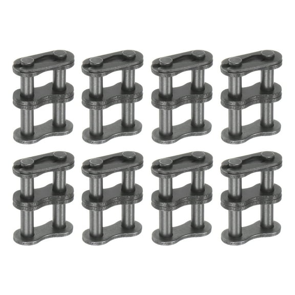 Uxcell 8Pcs #35-2/06C-2 Double Roller Chain Connecting Links 9.525mm Pitch Master Connector Links for 06C-2 Chain