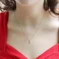 thumbnail image 2 of Lucky Wishbone 1/20 Cttw Diamond Pendant Necklace 925 Sterling Silver, 2 of 3