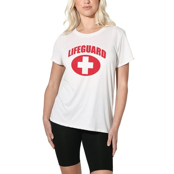 Lifeguard Women's Loose Fit Graphic T-Shirt – Casual Short Sleeve