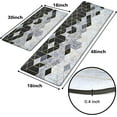 thumbnail image 2 of Modern Kitchen Mats for Floor 2 Piece, Cushioned Anti-Fatigue Kitchen Rugs Non Slip Memory Foam Modern Kitchen Mats Rug Waterproof PVC Comfort Mat for Office Sink 17'''' x 47'''' + 17'''' x 30'''', 2 of 6