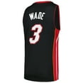 thumbnail image 3 of Men's Mitchell & Ness Dwyane Wade Black Miami Heat 2012/13 Hardwood Classics Swingman Jersey, 3 of 4