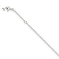 thumbnail image 7 of 925 Sterling Silver Plus 1in Ext Polished Dolphin Chain Anklet for Women 9", 7 of 7