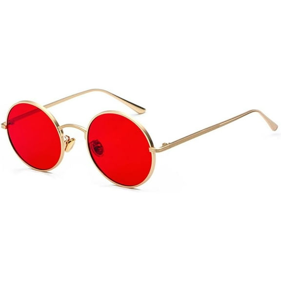 Men Round Sunglasses Women Metal Frame UV400 Sun Glasses Men's Female Eyewear, Sunglasses 14042