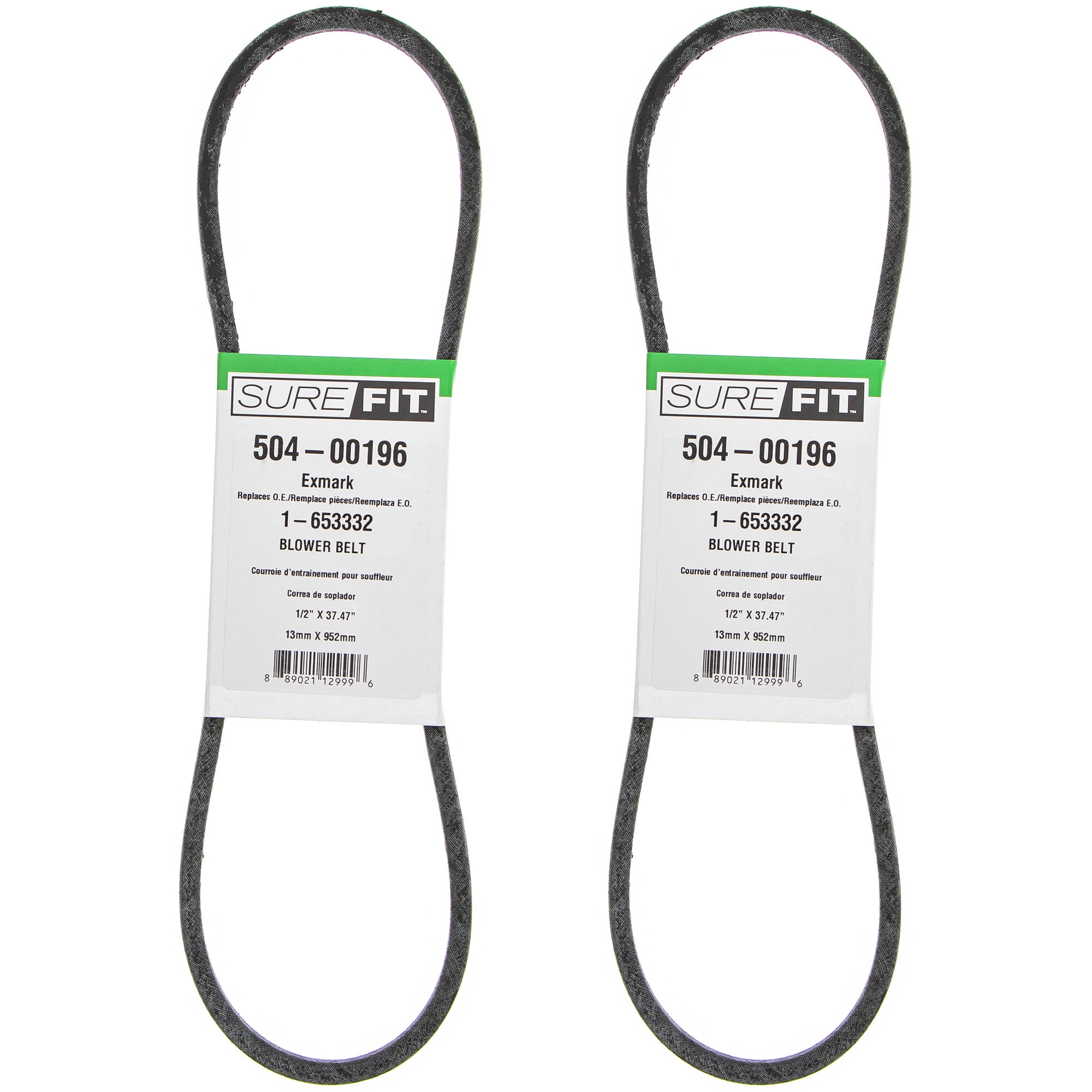 SureFit Blower Belt Replacement for Exmark 1653332 Power Broom Ultra