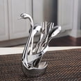 thumbnail image 4 of Wosthever Cuchara de acero inoxidable Tenedor Titular Lindo Romántico Vívido Anticorrosivo Decorativo Restaurante Bar Soporte Base Rack Cocina y Comedor, 4 of 6