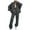 Dark Gray, variant on SincereX Sweatshirts Set for Women Full Zip Jacket With Trousers Suit Oversized Tracksuit Sets With Pocket Stand Collar Coats Joggers Sweatsuit Plain Casual Outfits Sportswear Gym Workout Sets