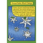 Nobleworks Snowflake Boot Camp Funny / Humorous Christmas Card (1 card/1 envelope)