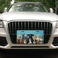 thumbnail image 5 of Front License Plate A Large Group of Dogs on A Blue Background Aluminum Metal Rust-Proof US Car Plate Novelty Vanity Tag Cover with 4 Holes for Men/Women/Boy/Girls Car, 5 of 6