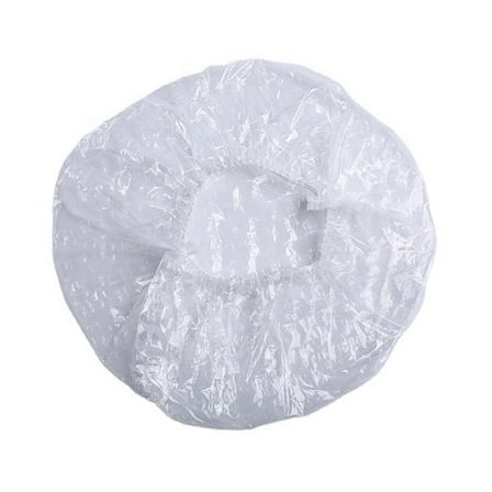 Disposable shower cap Hotel Home Shower Hair Elastic Caps white Waterproof Dustproof 100 pieces pack