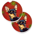 thumbnail image 1 of Épinglette de Noël Rouge & Vert de Noël Ensemble de 2 Sous-Verres de Voiture Porte-Gobelet, 1 of 1