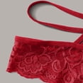 thumbnail image 4 of HUPOM Seamless Underwear For Women Womens Silk Panties Medium waist Elastic Waist Solid Thong Red L, 4 of 5