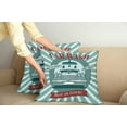thumbnail image 3 of Ambesonne Retro Throw Pillow Cover 2 Pack, Car Wash Sign Commercial, 16", Red Teal, 3 of 6