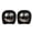 2 packs, variant on Funny Smiling Face Car Headrest Covers Soft Polyester General Auto Seat Protectors Suitable for Car & Vehicles