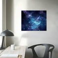 thumbnail image 3 of Nawypu Modern Canvas Artwork Blue Galaxy Colorful Starry Sky Canvas Wall Art for Living Room Bedroom Home Décor, 3 of 4