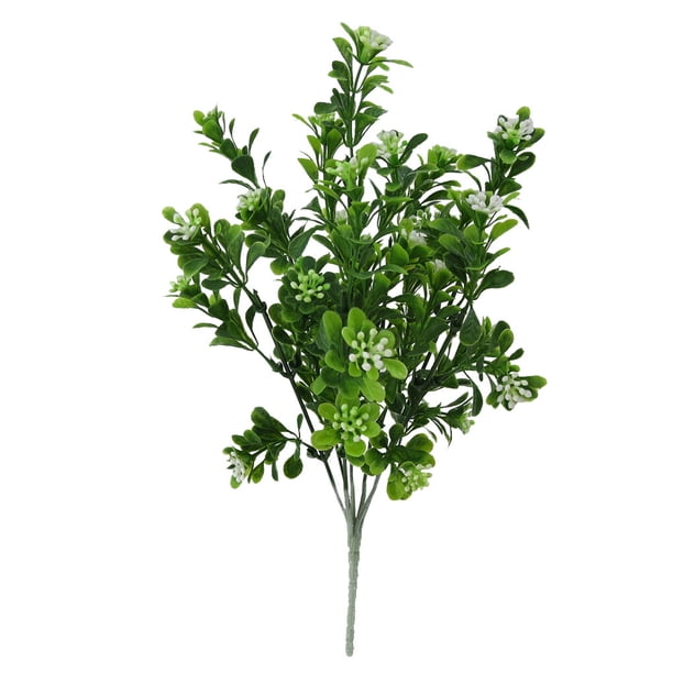 Bewildely Planta artificial de 7 ramas, hierba verde, decoración de plantas de plástico para el hogar y la Oficina Plantas Artificiales