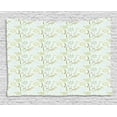 thumbnail image 1 of Caterpillar Tapestry, Doodle Summer Nature Elements Pattern with Oriental Flowers and Exotic Birds, Wall Hanging for Bedroom Living Room Dorm Decor, 80W X 60L Inches, Multicolor, by Ambesonne, 1 of 2
