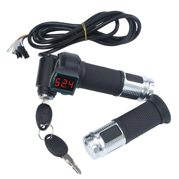 LCD Display E-Bike Throttle Grip Electric Bicycle Scooter TwistThrottle Grips