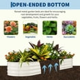 thumbnail image 3 of Robust Beige Galvanized Raised Garden Bed - Rust-Resistant Metal Planter Box, Easy Assembly, Durable, Anti-Cut Edging - For Flowers, Vegetables, Herbs - Beige with Anti-Cut Strips, 240x60x45cm, 3 of 8