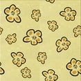 thumbnail image 1 of Ahgly Company Machine Washable Indoor Square Transitional Sun Yellow Area Rugs, 4' Square, 1 of 7