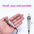 thumbnail image 2 of Mini Microphone Handily Gripped Sound Amplifier Handy Installation Voice Transmitter Entertainment Enjoy Singing Karaoke Device Gold, 2 of 8