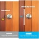 thumbnail image 4 of 2 Pcs Door Latch Guard Plate Outswing Angle Latch Protector Door Latch Cover Latch Shield L Shaped S, 4 of 5