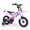 Purple, variant on Costway 12" Kids Bike Motocross Style with Removable Training Wheels Dual Brake System for Ages 3-4 Years Black