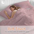 thumbnail image 5 of Vintage Nude Pink Bedding 3 Piece Duvet Cover Set California King, Farmhouse Retro Solid Color Linen Texture Soft Microfiber Comforter Cover with Zipper Closure & Pillowcases, Quilt Cover, 5 of 9