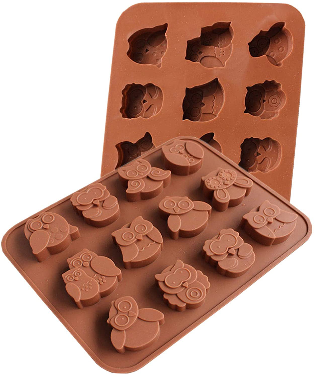 Silicone Candy Chocolates Mould Baking Chocolate Confectionery Butter Owls