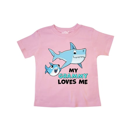 

Inktastic My Grammy Loves Me with Cute Sharks Gift Toddler Boy or Toddler Girl T-Shirt