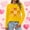 Yellow, variant on BLTIBY Valentine Shirts for Women Love Heart Printed Sweater Fashion Casual Crewneck Long Sleeve Pullover Sweatshirts Blouse Valentines the Day Tops Red 2 S