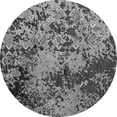 thumbnail image 1 of Ahgly Company Indoor Round Abstract Gray Modern Area Rugs, 7' Round, 1 of 4