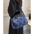 thumbnail image 3 of Kukuzhu Quilted Shoulder Tote Shoulder Bag Women Fashion Padding Cotton Down Hobo Bag, 3 of 5