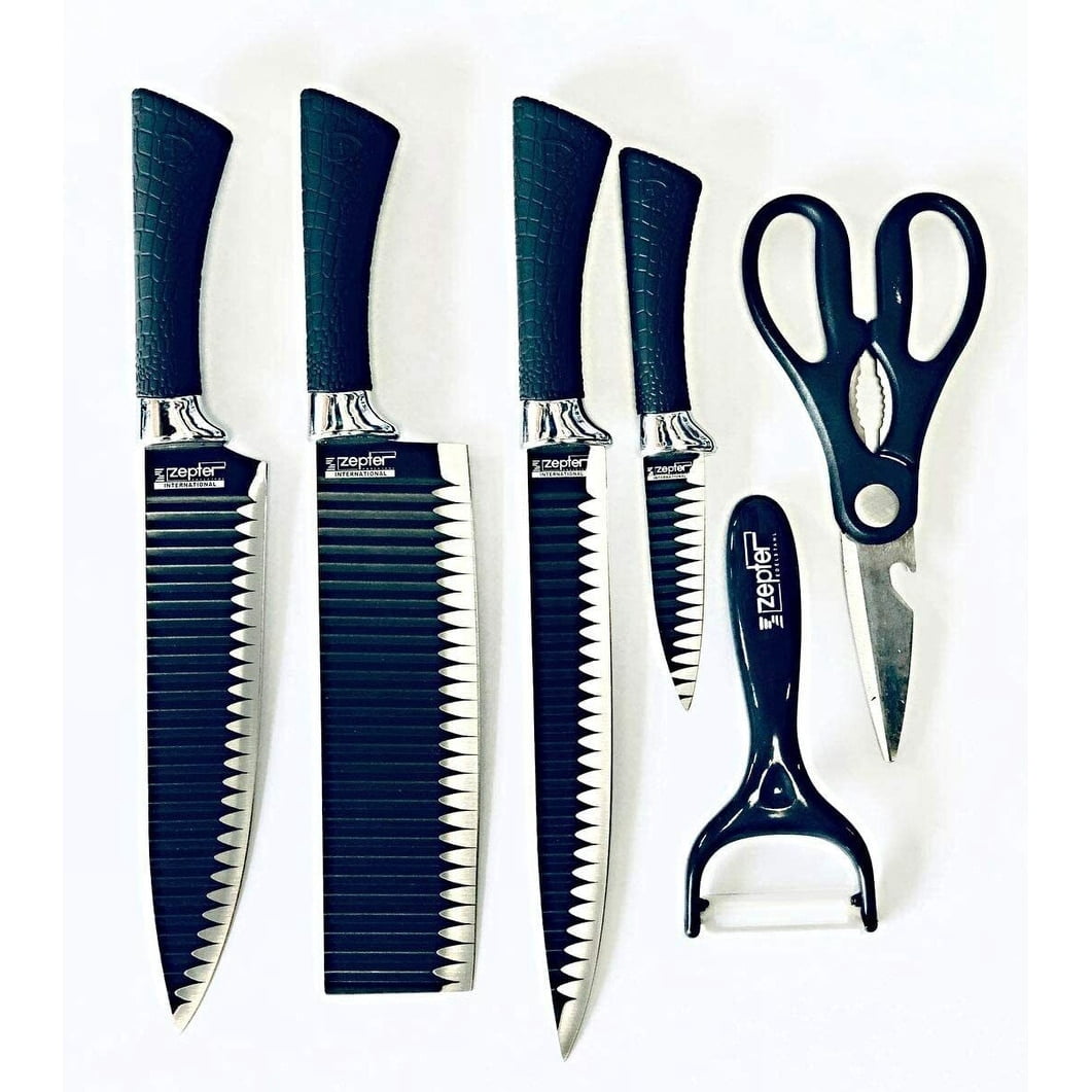 Zepter 6-Pc Knife Set | Kitchen shears for retail - Walmart