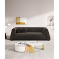 thumbnail image 2 of Meridian Furniture Abbington Contemporary Boucle Fabric Sofa in Brown, 2 of 19